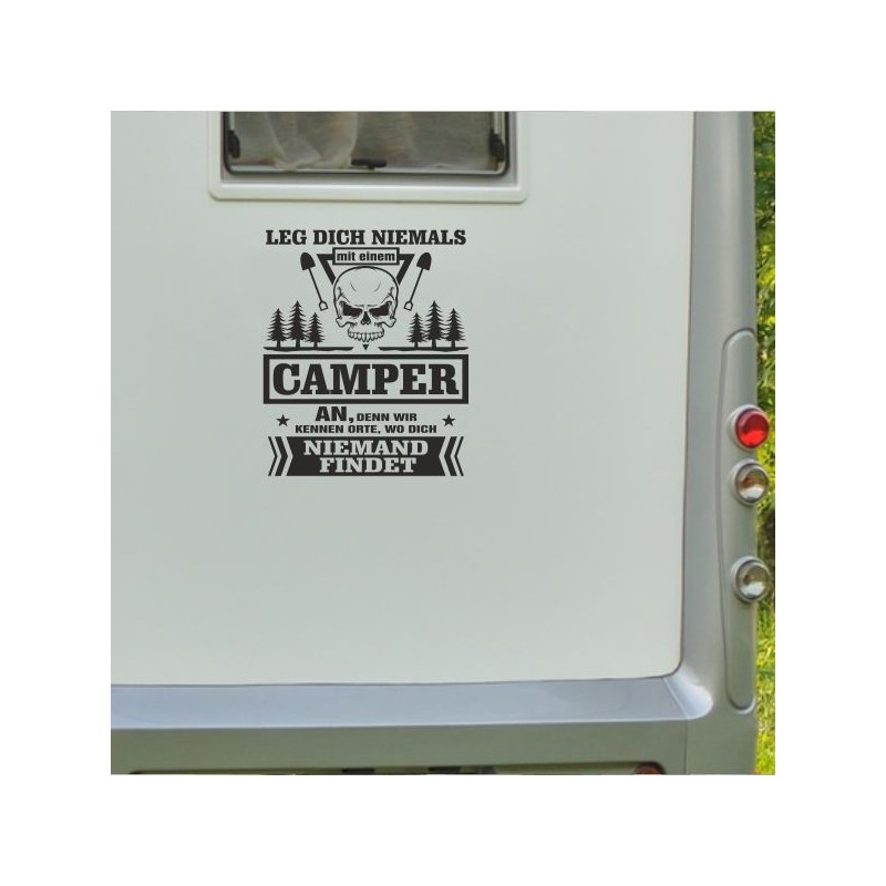 Aufkleber Wohnmobil Wohnwagen Reise Camping Auto Reisemobil Möwe Meer Kompass Globus Strand Palme Urlaub Spruch Familie Zuhause