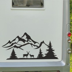 Aufkleber Wohnmobil Wohnwagen Reise Camping Auto Reisemobil Möwe Meer Kompass Globus Strand Palme Urlaub Spruch Familie Zuhause