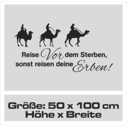 Aufkleber Wohnmobil Wohnwagen Reise Camping Auto Reisemobil Möwe Meer Kompass Globus Strand Palme Urlaub Spruch Familie Zuhause