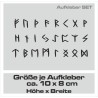 Aufkleber Auto Car Wikinger Viking Wölfe Wolf Runen Schwert Schild Rabe Runen Odin Odin´s Wölfe Böse Kette Valhalla Walhalla