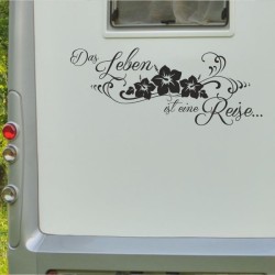 Aufkleber Wohnmobil Wohnwagen Reise Camping Auto Reisemobil Möwe Meer Kompass Globus Strand Palme Urlaub Spruch Familie Zuhause