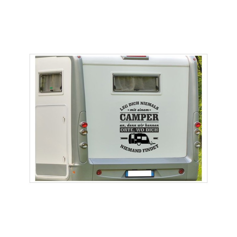 Aufkleber Wohnmobil Spruch Camper Camping Orte Wohnwagen Caravan Camper  Aufkleber Auto WOMO - Der Dekor Aufkleber Shop
