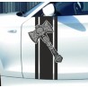 Aufkleber Auto Car Wikinger Viking Wölfe Wolf Runen Schwert Schild Rabe Runen Odin Odin´s Wölfe Böse Kette Valhalla Walhalla