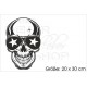 Totenkopf Skull Brill Sonnenbrille Tattoo Hipster Gangster Cappy  Aufkleber Auto Autoaufkleber