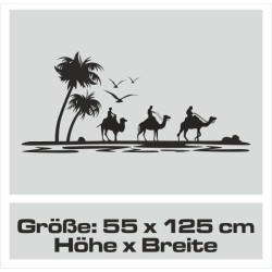 Aufkleber Wohnmobil Wohnwagen Reise Camping Auto Reisemobil Möwe Meer Kompass Globus Strand Palme Urlaub Spruch Familie Zuhause