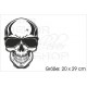 Totenkopf Skull Tattoo Hipster Gangster Brille Sonnenbrille Aufkleber Auto Autoaufkleber