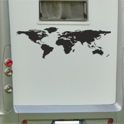 Aufkleber Wohnmobil Wohnwagen Reise Camping Auto Reisemobil Möwe Meer Kompass Globus Strand Palme Urlaub Spruch Familie Zuhause