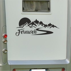 Aufkleber Wohnmobil Wohnwagen Reise Camping Auto Reisemobil Möwe Meer Kompass Globus Strand Palme Urlaub Spruch Familie Zuhause