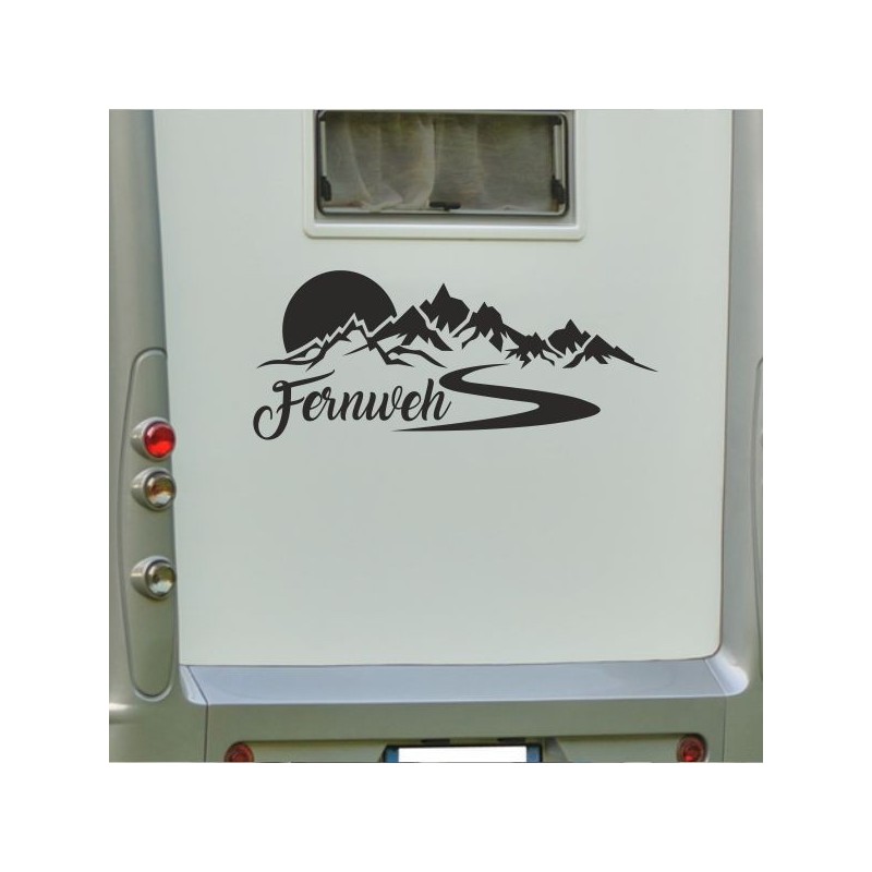 Aufkleber Wohnmobil Wohnwagen Reise Camping Auto Reisemobil Möwe Meer Kompass Globus Strand Palme Urlaub Spruch Familie Zuhause