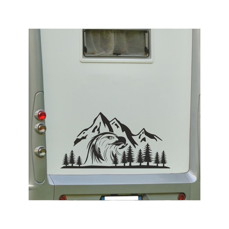 Aufkleber Wohnmobil Wohnwagen Reise Camping Auto Reisemobil Möwe Meer Kompass Globus Strand Palme Urlaub Spruch Familie Zuhause