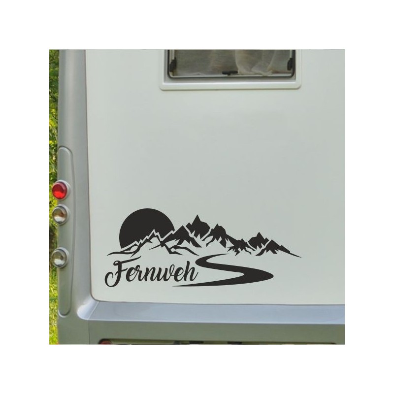 Aufkleber Wohnmobil Wohnwagen Reise Camping Auto Reisemobil Möwe Meer Kompass Globus Strand Palme Urlaub Spruch Familie Zuhause