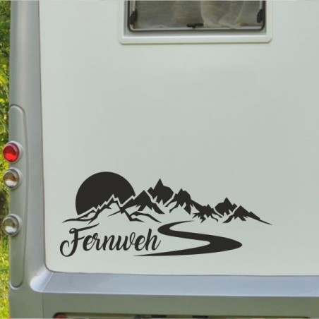 Aufkleber Wohnmobil Wohnwagen Reise Camping Auto Reisemobil Möwe Meer Kompass Globus Strand Palme Urlaub Spruch Familie Zuhause