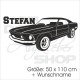 Aufkleber Auto Mustang Muscle Rennauto Car Kult Wagen Wandaufkleber Wandtattoo