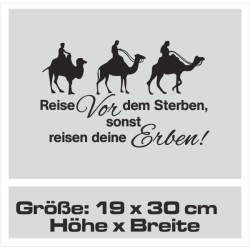 Aufkleber Wohnmobil Wohnwagen Reise Camping Auto Reisemobil Möwe Meer Kompass Globus Strand Palme Urlaub Spruch Familie Zuhause