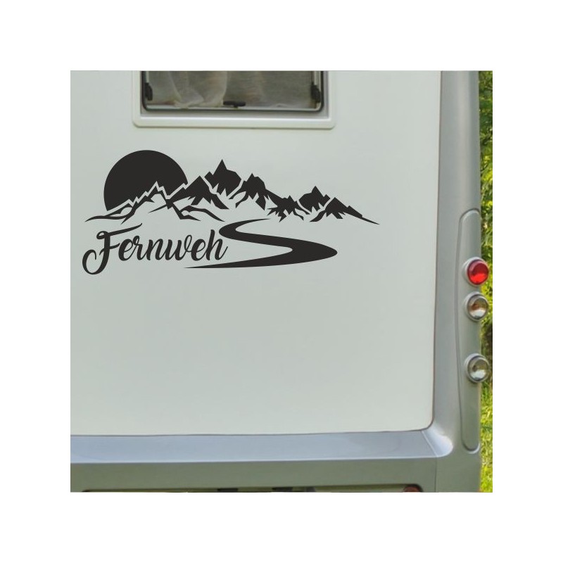 Aufkleber Wohnmobil Wohnwagen Reise Camping Auto Reisemobil Möwe Meer Kompass Globus Strand Palme Urlaub Spruch Familie Zuhause