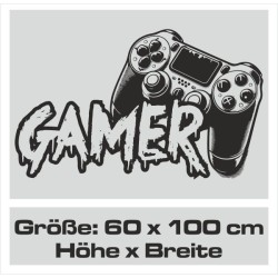 Wandaufkleber Wandtattoo Aufkleber Wand Tattoo Sticker Gamer Game Spiel Konsole Zocken Spielen Game Over Eat Sleep Repeat Level