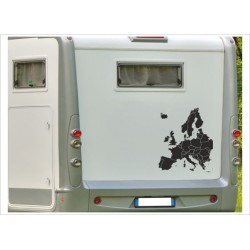 Aufkleber Wohnmobil  Globus Europa Weltkarte Karte Wohnwagen Caravan Camper Aufkleber Auto WOMO
