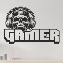 Wandaufkleber Wandtattoo Aufkleber Wand Tattoo Sticker Gamer Game Spiel Konsole Zocken Spielen Game Over Eat Sleep Repeat Level