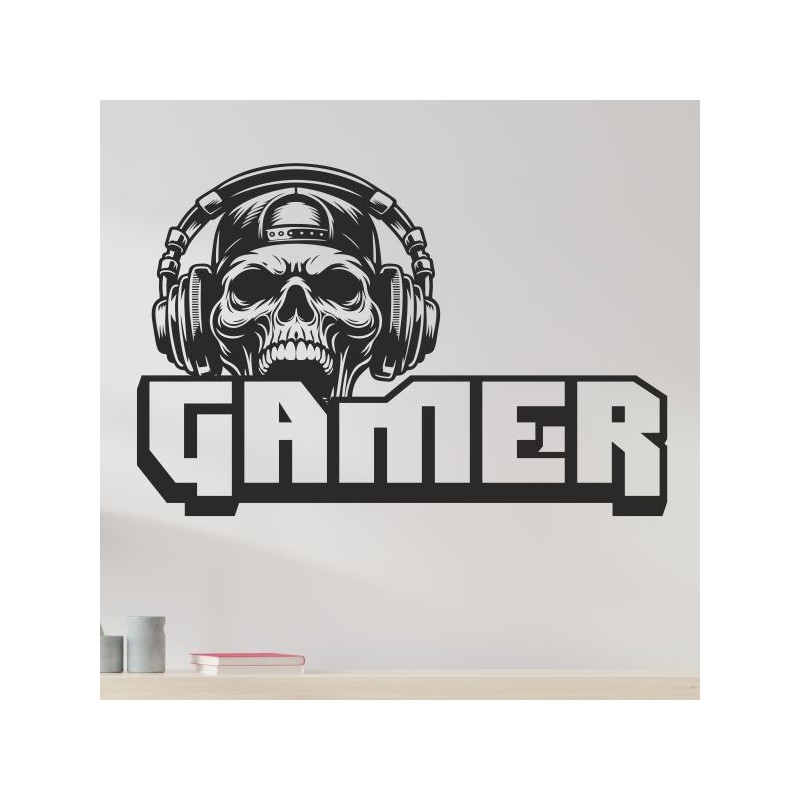 Wandaufkleber Wandtattoo Aufkleber Wand Tattoo Sticker Gamer Game Spiel Konsole Zocken Spielen Game Over Eat Sleep Repeat Level
