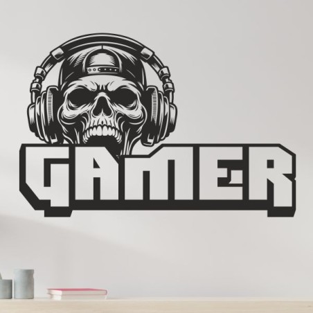 Wandaufkleber Wandtattoo Aufkleber Wand Tattoo Sticker Gamer Game Spiel Konsole Zocken Spielen Game Over Eat Sleep Repeat Level