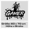 Wandaufkleber Wandtattoo Aufkleber Wand Tattoo Sticker Gamer Game Spiel Konsole Zocken Spielen Game Over Eat Sleep Repeat Level