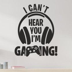 Wandaufkleber Wandtattoo Aufkleber Wand Tattoo Sticker Gamer Game Spiel Konsole Zocken Spielen Game Over Eat Sleep Repeat Level