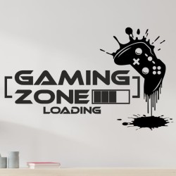 Wandaufkleber Wandtattoo Aufkleber Wand Tattoo Sticker Gamer Game Spiel Konsole Zocken Spielen Game Over Eat Sleep Repeat Level