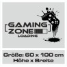 Wandaufkleber Wandtattoo Aufkleber Wand Tattoo Sticker Gamer Game Spiel Konsole Zocken Spielen Game Over Eat Sleep Repeat Level