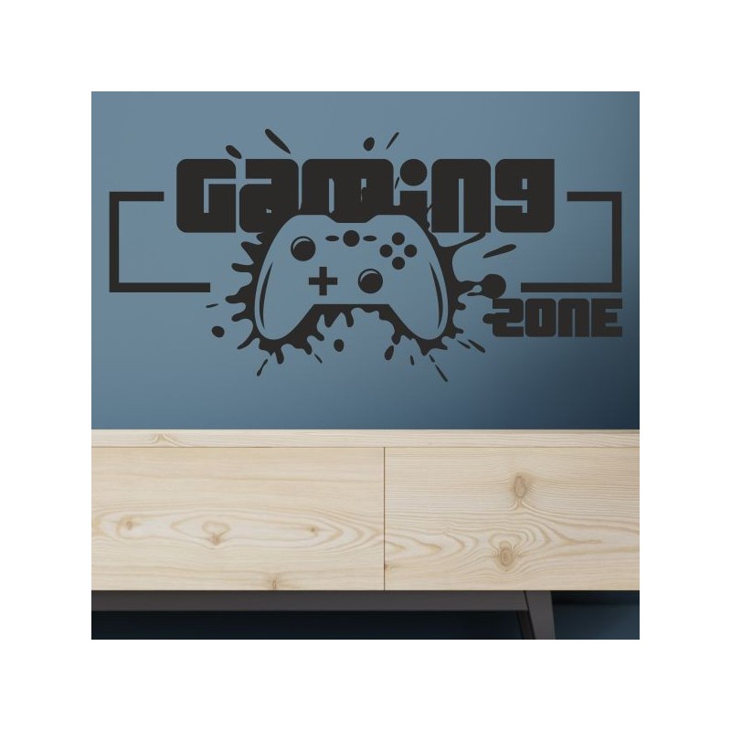 Wandaufkleber Wandtattoo Aufkleber Wand Tattoo Sticker Gamer Game Spiel Konsole Zocken Spielen Game Over Eat Sleep Repeat Level