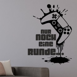 Wandaufkleber Wandtattoo Aufkleber Wand Tattoo Sticker Gamer Game Spiel Konsole Zocken Spielen Game Over Eat Sleep Repeat Level