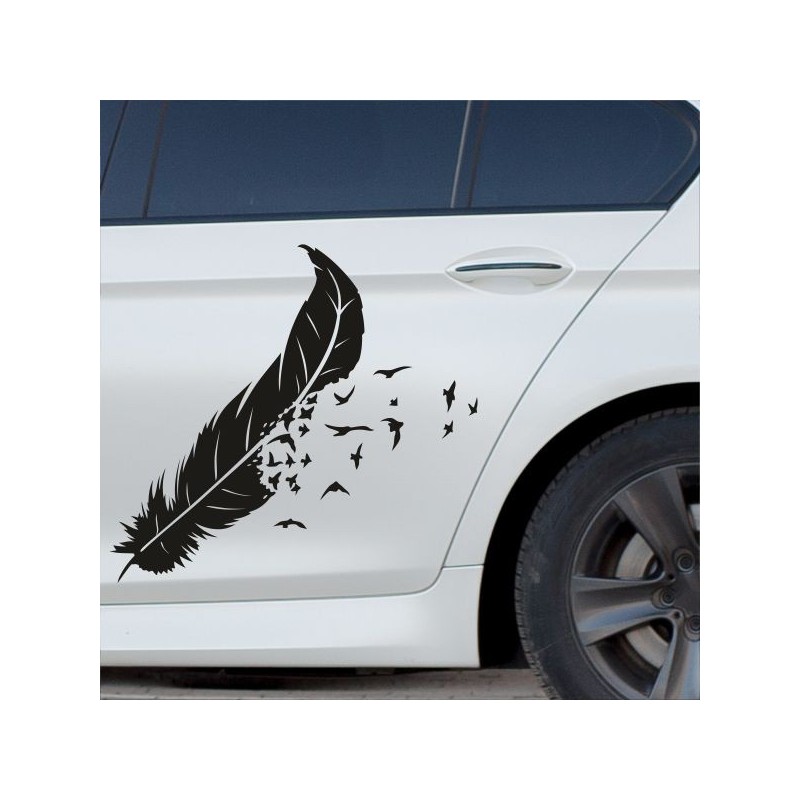 Aufkleber SET Auto Car Tattoo Style Seiten Tribal Dekor Pferd Gecko Power Blumen Ranke Fee Hexe Blumen Blüten Gecko Farbe Decal