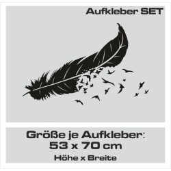 Aufkleber SET Auto Car Tattoo Style Seiten Tribal Dekor Pferd Gecko Power Blumen Ranke Fee Hexe Blumen Blüten Gecko Farbe Decal