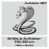 Aufkleber SET Auto Car Tattoo Style Seiten Tribal Dekor Pferd Gecko Power Blumen Ranke Fee Hexe Blumen Blüten Gecko Farbe Decal