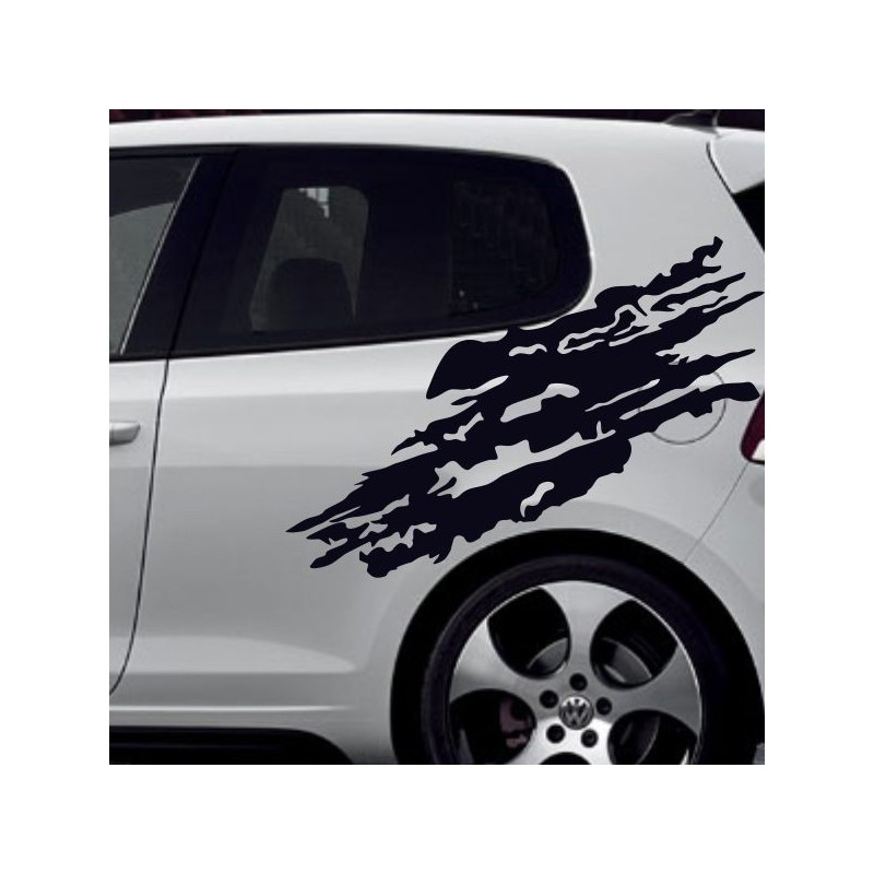 Aufkleber SET Auto Car Tattoo Style Seiten Tribal Dekor Pferd Gecko Power Blumen Ranke Fee Hexe Blumen Blüten Gecko Farbe Decal