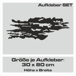 Aufkleber SET Auto Car Tattoo Style Seiten Tribal Dekor Pferd Gecko Power Blumen Ranke Fee Hexe Blumen Blüten Gecko Farbe Decal