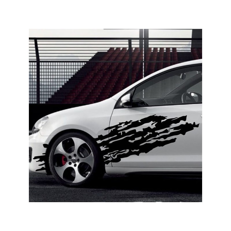 Aufkleber SET Auto Car Tattoo Style Seiten Tribal Dekor Pferd Gecko Power Blumen Ranke Fee Hexe Blumen Blüten Gecko Farbe Decal