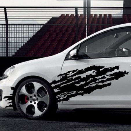 Aufkleber SET Auto Car Tattoo Style Seiten Tribal Dekor Pferd Gecko Power Blumen Ranke Fee Hexe Blumen Blüten Gecko Farbe Decal