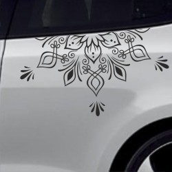 Aufkleber SET Auto Car Tattoo Style Seiten Tribal Dekor Pferd Gecko Power Blumen Ranke Fee Hexe Blumen Blüten Gecko Farbe Decal