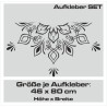 Aufkleber SET Auto Car Tattoo Style Seiten Tribal Dekor Pferd Gecko Power Blumen Ranke Fee Hexe Blumen Blüten Gecko Farbe Decal