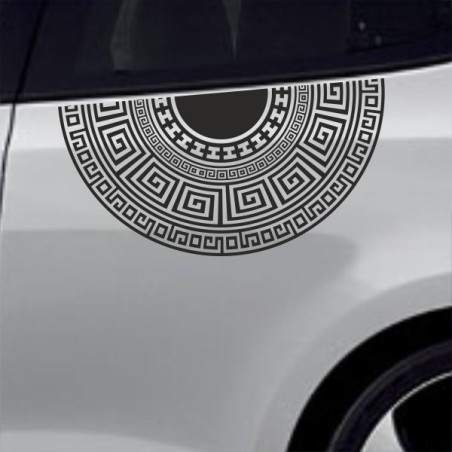 Aufkleber SET Auto Car Tattoo Style Seiten Tribal Dekor Pferd Gecko Power Blumen Ranke Fee Hexe Blumen Blüten Gecko Farbe Decal