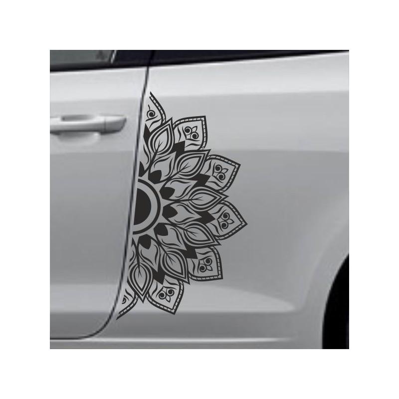 Aufkleber SET Auto Car Tattoo Style Seiten Tribal Dekor Pferd Gecko Power Blumen Ranke Fee Hexe Blumen Blüten Gecko Farbe Decal
