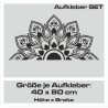 Aufkleber SET Auto Car Tattoo Style Seiten Tribal Dekor Pferd Gecko Power Blumen Ranke Fee Hexe Blumen Blüten Gecko Farbe Decal