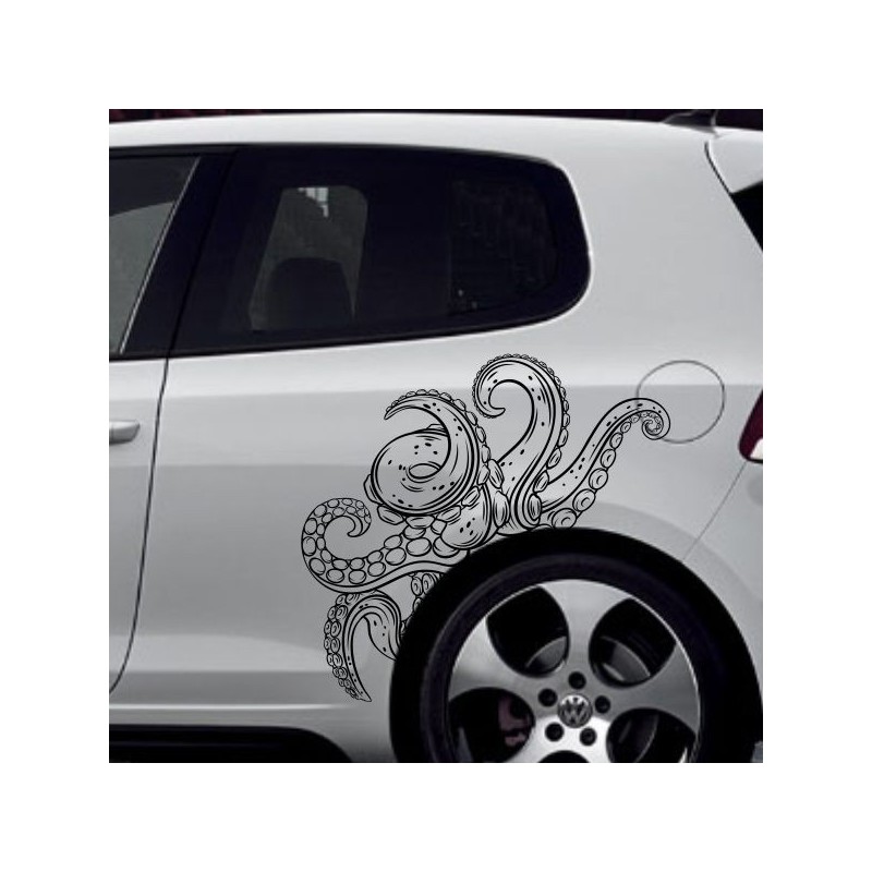 Aufkleber SET Auto Car Tattoo Style Seiten Tribal Dekor Pferd Gecko Power Blumen Ranke Fee Hexe Blumen Blüten Gecko Farbe Decal