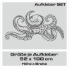 Aufkleber SET Auto Car Tattoo Style Seiten Tribal Dekor Pferd Gecko Power Blumen Ranke Fee Hexe Blumen Blüten Gecko Farbe Decal