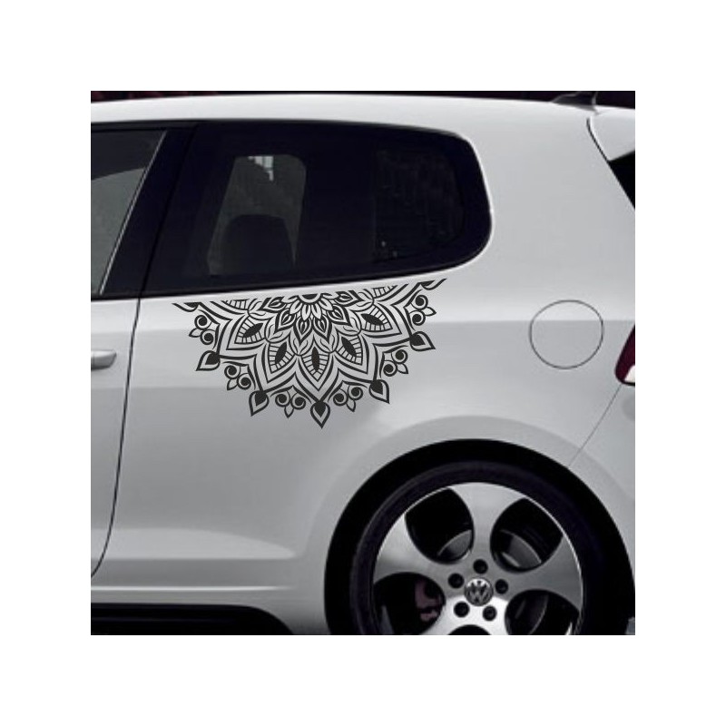 Aufkleber SET Auto Car Tattoo Style Seiten Tribal Dekor Pferd Gecko Power Blumen Ranke Fee Hexe Blumen Blüten Gecko Farbe Decal