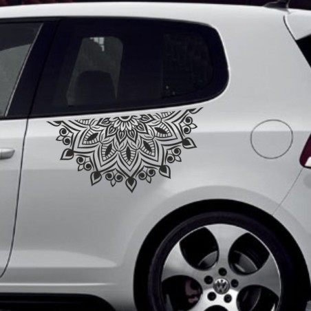 Aufkleber SET Auto Car Tattoo Style Seiten Tribal Dekor Pferd Gecko Power Blumen Ranke Fee Hexe Blumen Blüten Gecko Farbe Decal