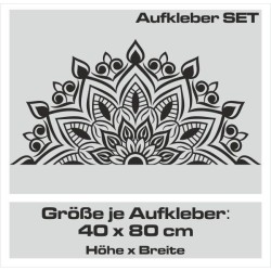Aufkleber SET Auto Car Tattoo Style Seiten Tribal Dekor Pferd Gecko Power Blumen Ranke Fee Hexe Blumen Blüten Gecko Farbe Decal