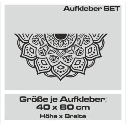 Aufkleber SET Auto Car Tattoo Style Seiten Tribal Dekor Pferd Gecko Power Blumen Ranke Fee Hexe Blumen Blüten Gecko Farbe Decal