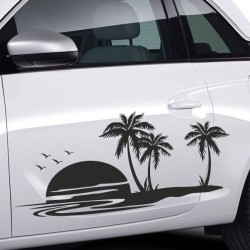 Aufkleber SET Auto Car Tattoo Style Seiten Tribal Dekor Pferd Gecko Power Blumen Ranke Fee Hexe Blumen Blüten Gecko Farbe Decal