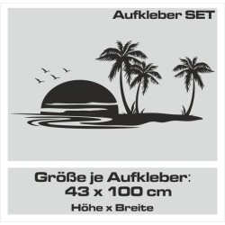 Aufkleber SET Auto Car Tattoo Style Seiten Tribal Dekor Pferd Gecko Power Blumen Ranke Fee Hexe Blumen Blüten Gecko Farbe Decal